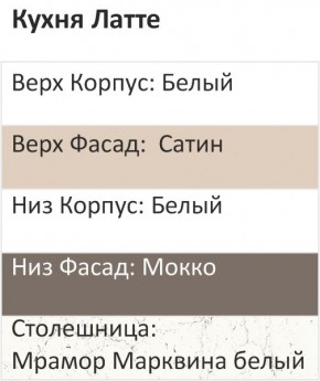 Кухонный гарнитур Латте 2000 (Стол. 38мм) в Игриме - igrim.ok-mebel.com | фото 3