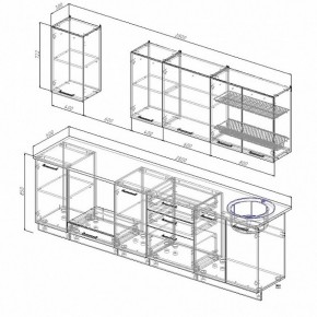 Кухонный гарнитур Лофт 2800 (Стол. 26мм) в Игриме - igrim.ok-mebel.com | фото 2