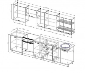 Кухонный гарнитур Лофт 3000 (Стол. 26мм) в Игриме - igrim.ok-mebel.com | фото 2