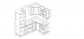 Кухонный гарнитур Меренга 2400*1600 (Стол. 26мм) в Игриме - igrim.ok-mebel.com | фото 2