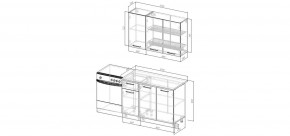 Кухонный гарнитур Ниагара 1200 (Стол. 26мм) в Игриме - igrim.ok-mebel.com | фото 2