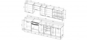 Кухонный гарнитур Санторини 3000 (Стол. 38мм) в Игриме - igrim.ok-mebel.com | фото 2