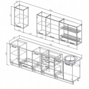 Кухонный гарнитур Шампань 2800 (Стол. 26мм) в Игриме - igrim.ok-mebel.com | фото 2