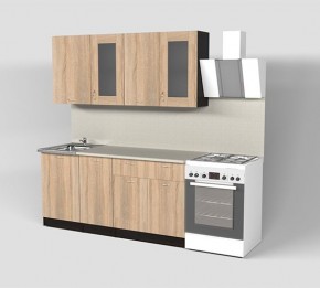 Кухня Симона Демо 1700 (Венга/Дуб Сонома) в Игриме - igrim.ok-mebel.com | фото