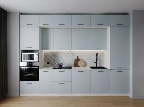 Кухонный гарнитур Смоки 3400 (Стол. 38мм) в Игриме - igrim.ok-mebel.com | фото