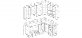 Кухонный гарнитур Старое Дерево 2200*1600 h950 (Стол. 26мм) в Игриме - igrim.ok-mebel.com | фото 2