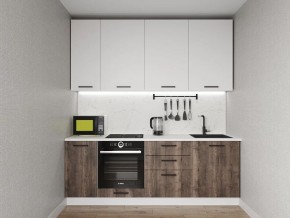 Кухонный гарнитур Старое Дерево 2200 h950 (Стол. 38мм) в Игриме - igrim.ok-mebel.com | фото