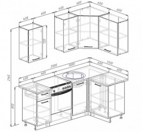 Кухонный гарнитур угловой Бланка 2000х1200 (Стол. 38мм) в Игриме - igrim.ok-mebel.com | фото 2