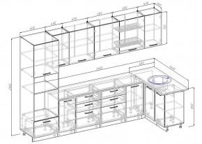 Кухонный гарнитур угловой Гарда 3200х1400 (Стол. 26мм) в Игриме - igrim.ok-mebel.com | фото 2