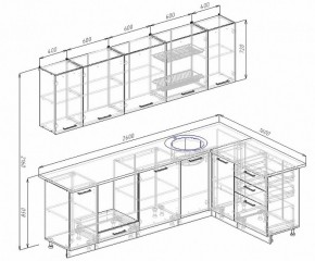 Кухонный гарнитур угловой Графика 2600х1600 (Стол. 26мм) в Игриме - igrim.ok-mebel.com | фото 2