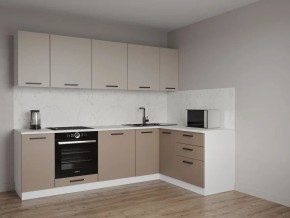 Кухонный гарнитур угловой Каппучино 2600*1600 (Стол. 38мм) в Игриме - igrim.ok-mebel.com | фото