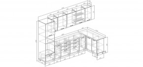 Кухонный гарнитур угловой Капри 3200х1400 (Стол. 38мм) в Игриме - igrim.ok-mebel.com | фото 2