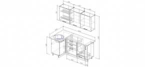 Кухонный гарнитур угловой Пайн 1000х1800 (Стол. 26мм) в Игриме - igrim.ok-mebel.com | фото 2