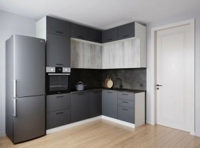 Кухонный гарнитур угловой Санторини 2200*1700 (Стол. 26мм) в Игриме - igrim.ok-mebel.com | фото