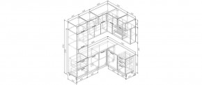 Кухонный гарнитур угловой Санторини 2200*1700 (Стол. 26мм) в Игриме - igrim.ok-mebel.com | фото 2