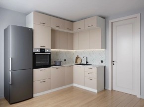 Кухонный гарнитур угловой Шампань 2200*1700 (Стол. 26мм) в Игриме - igrim.ok-mebel.com | фото