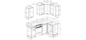 Кухонный гарнитур угловой Смоки 2000*1200 (Стол. 238 мм) в Игриме - igrim.ok-mebel.com | фото 2