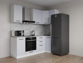 Кухонный гарнитур угловой Смоки 2200*1000 (Стол. 26мм) в Игриме - igrim.ok-mebel.com | фото