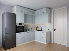 Кухонный гарнитур угловой Смоки 2200*1700 (Стол. 38мм) в Игриме - igrim.ok-mebel.com | фото