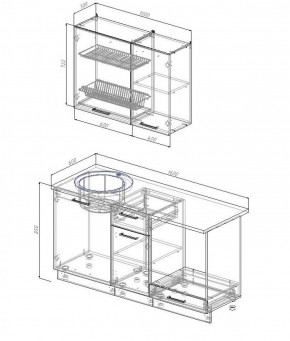 Кухонный гарнитур Вегас 1600 (Стол. 26мм) в Игриме - igrim.ok-mebel.com | фото 2