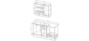 Кухонный гарнитур Виола 1600 (Стол. 38мм) в Игриме - igrim.ok-mebel.com | фото 2