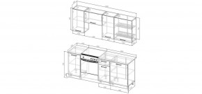 Кухонный гарнитур Виола 2000 (Стол. 38мм) в Игриме - igrim.ok-mebel.com | фото 2