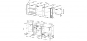 Кухонный гарнитур Виола 2550 (Стол. 26мм) в Игриме - igrim.ok-mebel.com | фото 2