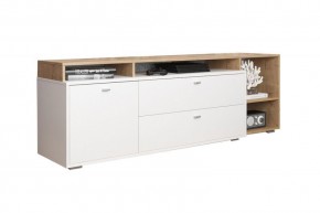 ЛАНС Комод-тумба К202  (дуб бунратти/белый) в Игриме - igrim.ok-mebel.com | фото