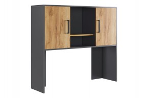 ЛАЙТ 2 Надстройка стола компьютерного (1200) графит в Игриме - igrim.ok-mebel.com | фото