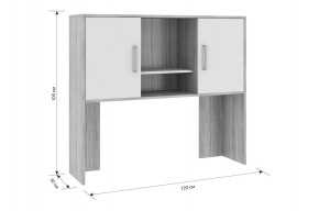 ЛАЙТ 2 Надстройка стола компьютерного (1200) в Игриме - igrim.ok-mebel.com | фото 3