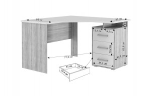 ЛАЙТ 2 Стол компьютерный угловой (1200) в Игриме - igrim.ok-mebel.com | фото 2