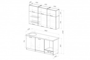 ЛИОРА Кухонный гарнитур Макси 2 (1800 мм) ПМ в Игриме - igrim.ok-mebel.com | фото 2