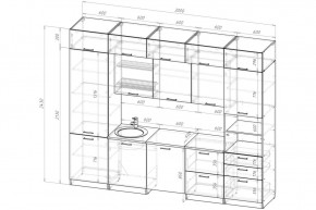 ЛОТОС Кухонный гарнитур Экстра 5 (3000 мм) в Игриме - igrim.ok-mebel.com | фото 2