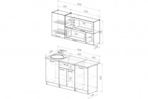 ЛОТОС Кухонный гарнитур Стандарт (1600 мм) в Игриме - igrim.ok-mebel.com | фото 2