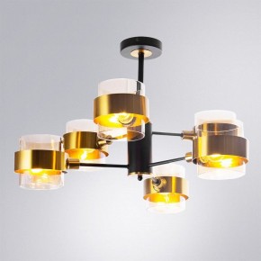 Люстра на штанге Arte Lamp Carlo A8205SP-6BK в Игриме - igrim.ok-mebel.com | фото 2