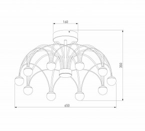 Люстра на штанге Eurosvet Ragno 90035/10 LED черный в Игриме - igrim.ok-mebel.com | фото 4