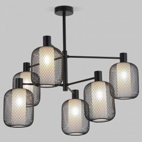 Люстра на штанге Eurosvet Voile 30191/6 черный в Игриме - igrim.ok-mebel.com | фото
