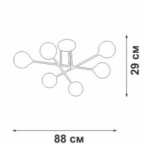 Люстра на штанге Vitaluce V3931 V3931-8/6PL в Игриме - igrim.ok-mebel.com | фото 4