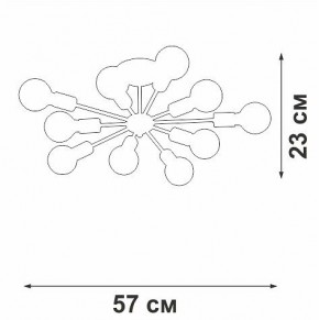 Люстра на штанге Vitaluce V4261 V4261-0/10PL в Игриме - igrim.ok-mebel.com | фото 4