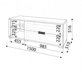 Мармарис (гостиная) М03 ТВ-тумба в Игриме - igrim.ok-mebel.com | фото 2