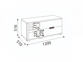 Мармарис (гостиная) М14 ТВ-тумба малая в Игриме - igrim.ok-mebel.com | фото 2