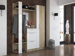 МАРТИНА Прихожая (модульная) белый/дуб сонома в Игриме - igrim.ok-mebel.com | фото 1