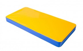 Мат гимнастический 1х0,5х0,08м цв. синий-желтый в Игриме - igrim.ok-mebel.com | фото 1