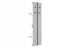 МЕРСИ Прихожая (модульная) графит в Игриме - igrim.ok-mebel.com | фото 3