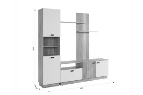 МОДИ К1 Гостиная (белое дерево) в Игриме - igrim.ok-mebel.com | фото 2