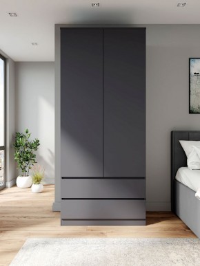 МОРИ МШ 900.2 Шкаф (графит) в Игриме - igrim.ok-mebel.com | фото 2