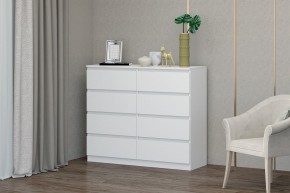 МС "Хилтон" Комод №3 1200 (8 ящ.) белый текстурный в Игриме - igrim.ok-mebel.com | фото