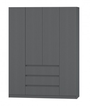 МС "Хилтон" Шкаф №1 1600 (Графит) в Игриме - igrim.ok-mebel.com | фото 2