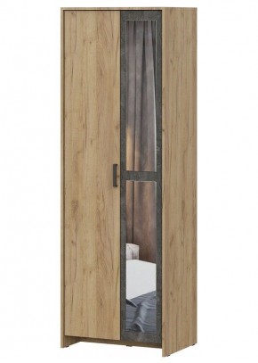 МСП-1 Шкаф 2-х створчатый (Дуб Золотой/Камень темный) в Игриме - igrim.ok-mebel.com | фото