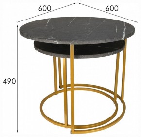 Набор из 2 столов журнальных МеталлАрт М001 в Игриме - igrim.ok-mebel.com | фото 13